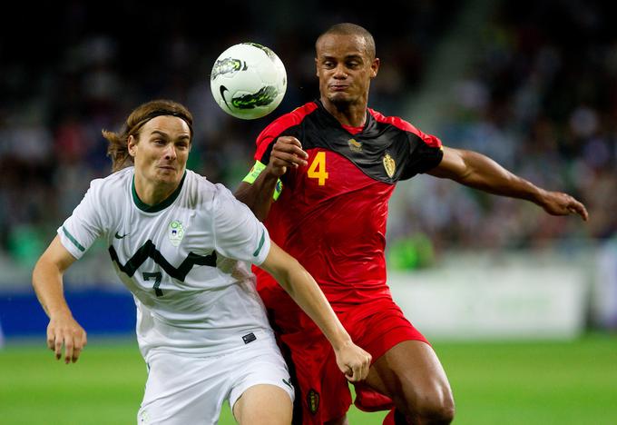 Vincent Kompany v Stožicah 10. avgusta leta 2011. | Foto: Vid Ponikvar