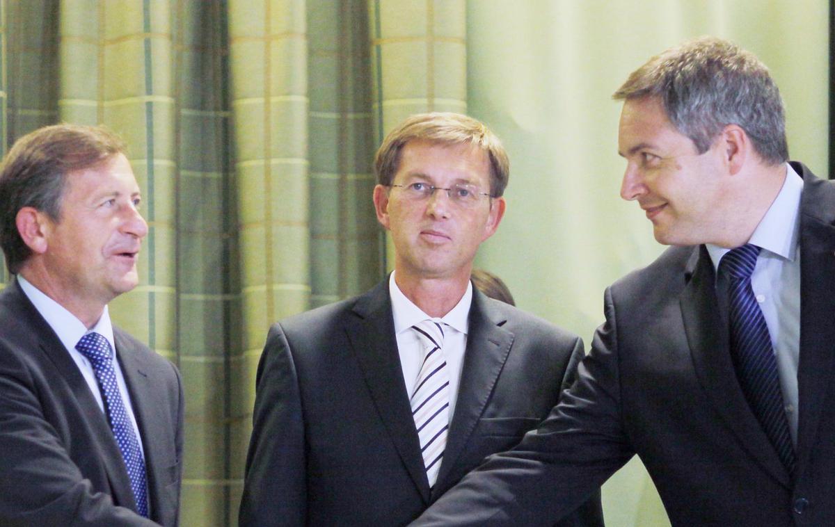 Dejan Židan, Miro Cerar, Karl Erjavec | Foto STA