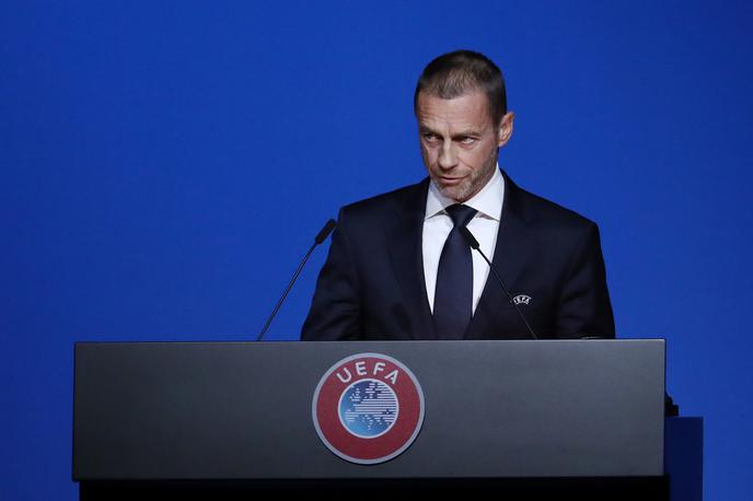 Aleksander Čeferin Uefa | Tudi Uefa se pridružuje Fifi in bo Rusom prepovedala nastope v vseh tekmovanjih pod svojim okriljem. | Foto Reuters