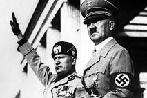 Adolf Hitler in Benito Mussolini