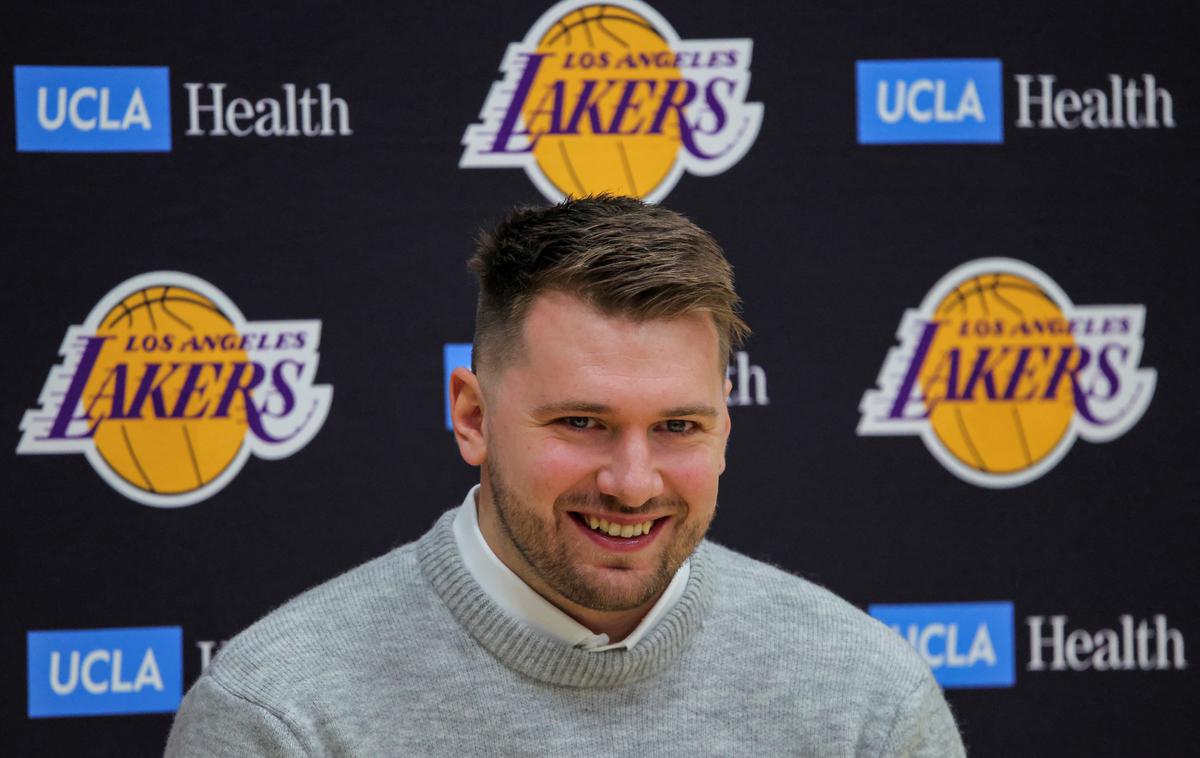 Luka Dončić LA Lakers | Luka Dončić je v mestu angelov začel novo poglavje v bogati športni karieri. | Foto Reuters