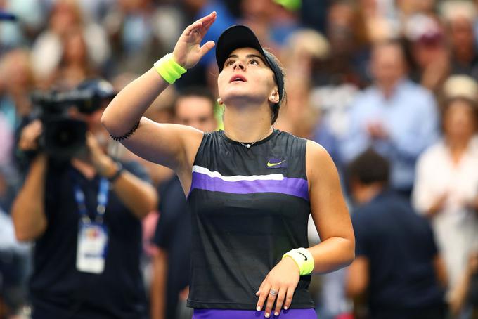 Bianca Andreescu je prva Kanadčanka, ki ji je uspelo zmagati na turnirju za grand slam. | Foto: Gulliver/Getty Images