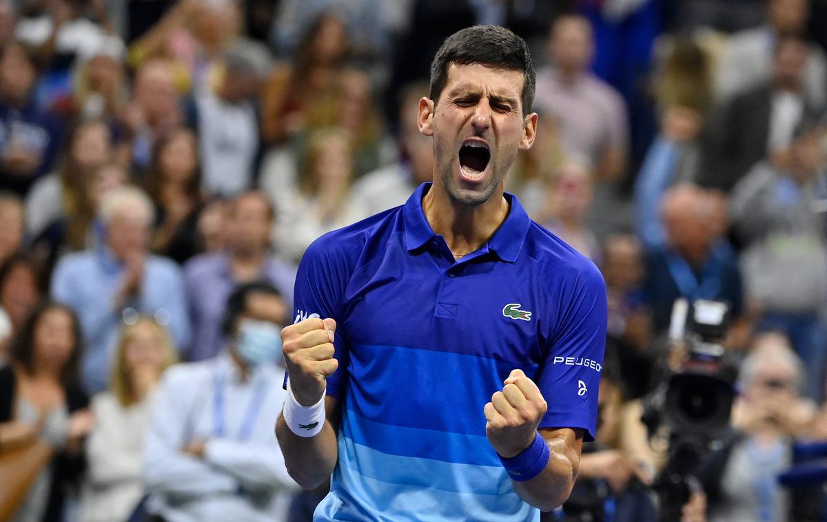 Novak Đoković | Novak Đoković se je uvrstil v finale in s tem približal na le še eno zmago do zgodovinskega dosežka, vseh osvojenih turnirjev za grand slam v istem letu. | Foto Guliverimage