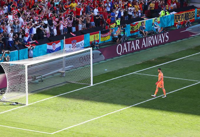 Unai Simon je podaril Hrvatom vodstvo po 20 minutah. | Foto: Reuters