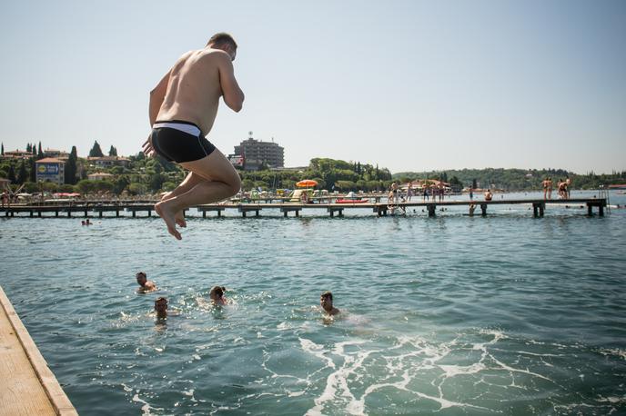 Portorož, skok v vodo | Foto Bor Slana