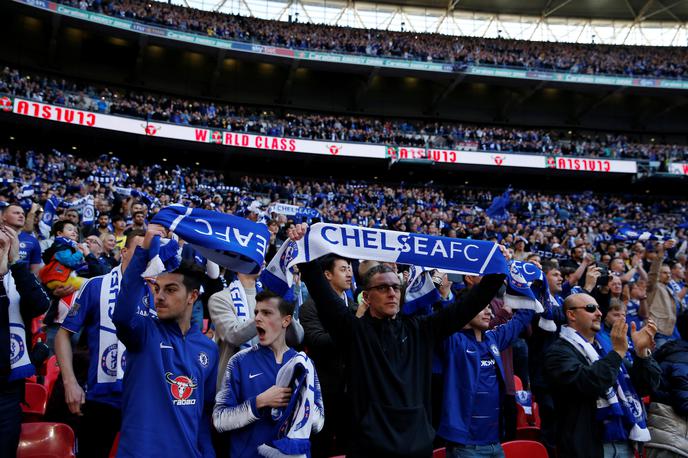 Chelsea Navijači Wembley | Chelsea ne bo izkoristi vseh vstopnic za sobotni finale. | Foto Reuters