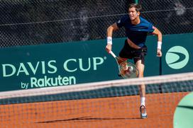 Davisov pokal Kavčič Bedene zadnja tekma