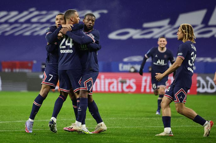 PSG Thilo Kehrer | Parižanom je točko v Lyonu zagotovil nemški reprezentant Thilo Kehrer. | Foto Reuters