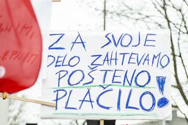 protestni shod pred GZS