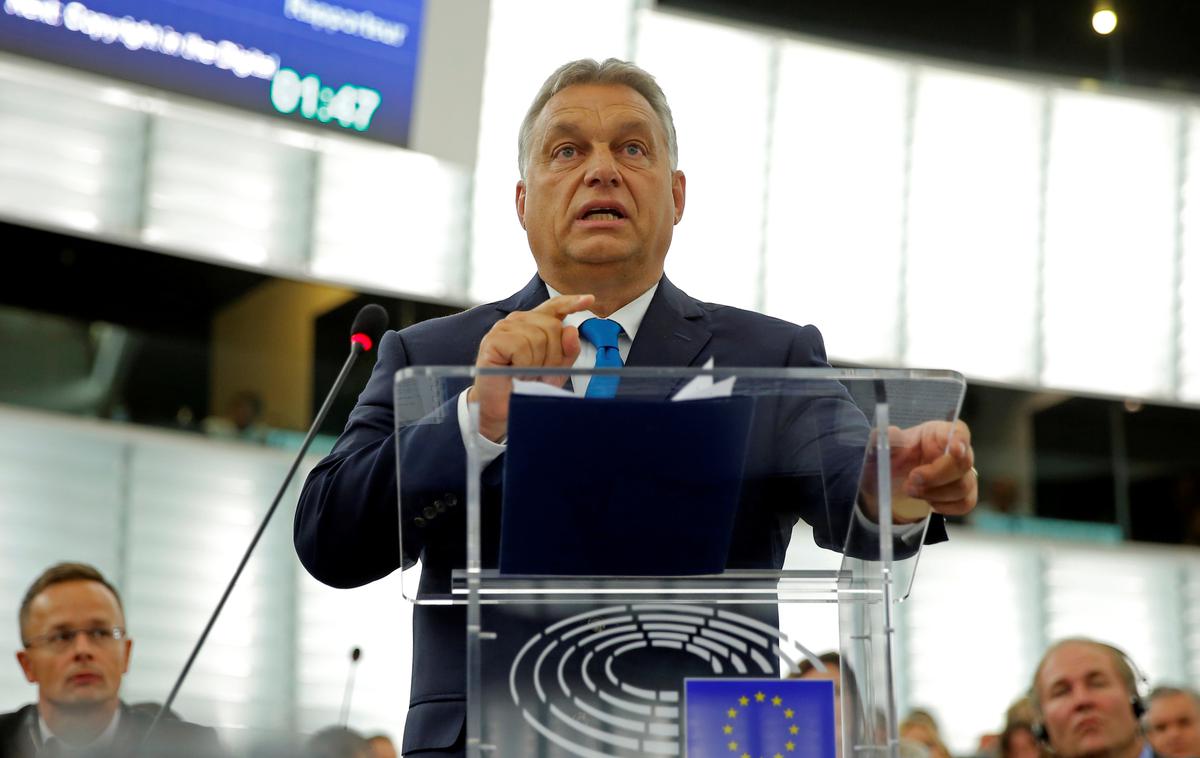 Viktor Orban | Poljska in Češka sta napovedali, da ne bosta podprli sankcij proti Madžarski. | Foto Reuters