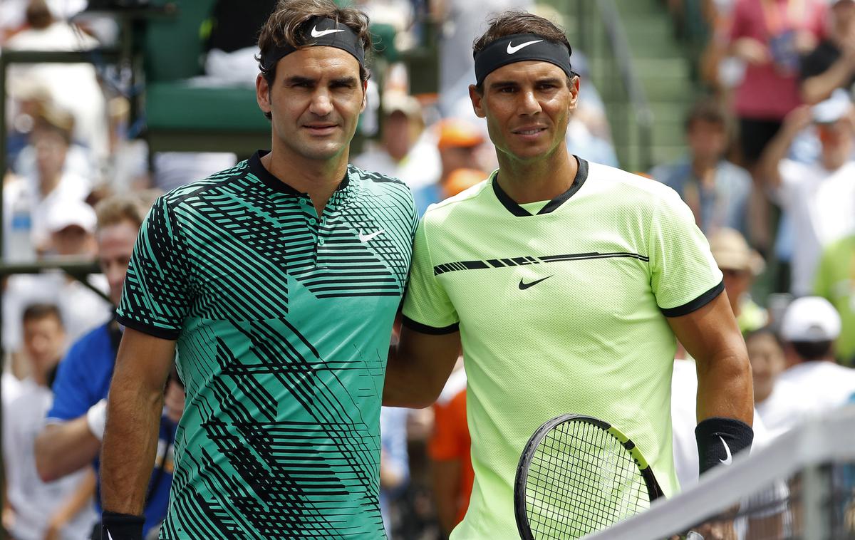 Roger Federer Rafael Nadal | Po 18 mesecih si bosta spet stala na nasprotni strani mreže. | Foto Reuters