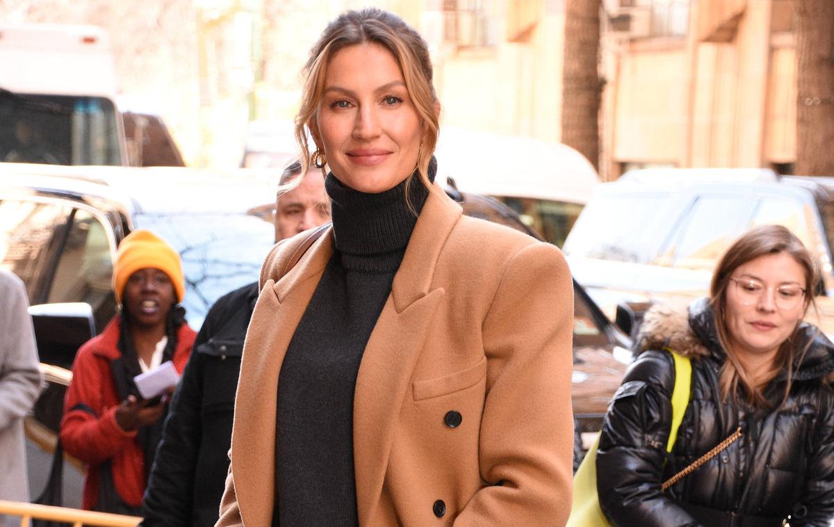 Gisele Bündchen | 44-letnico so nedavno razglasili za tretjo najlepšo manekenko vseh časov glede na zlati rez, ki meri skladnost oziroma popolnost v naravi. | Foto Guliverimage