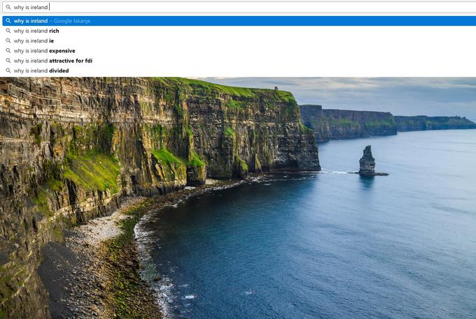 Zakaj je Irska ... bogata? ... IE (.ie je irska spletna domena)? ... draga? ... privlačna za tuje vlagatelje? razdeljena?  | Foto: 