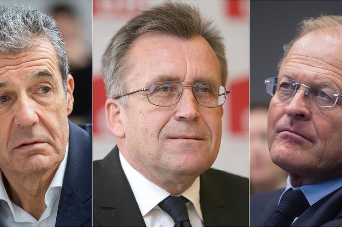 Stojan Petrič, Stanko Polanič, Janez Škrabec | Foto STA