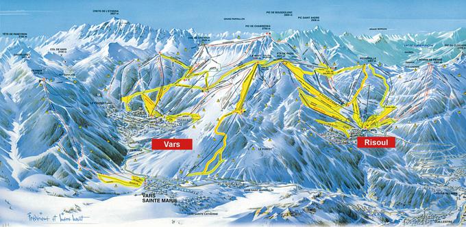 Vars in Risoul sta del priljubljenega smučarskega območja La Foret Blanche: 180 kilomterov neskončnih belih strmin. | Foto: 