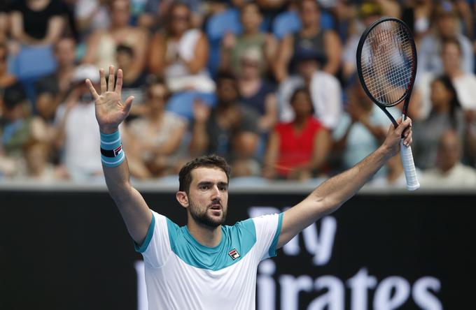 Marin Čilić je izenačil rekord hrvaškega tenisa po nastopih v četrtfinalu na grand slam turnirjih. | Foto: Reuters