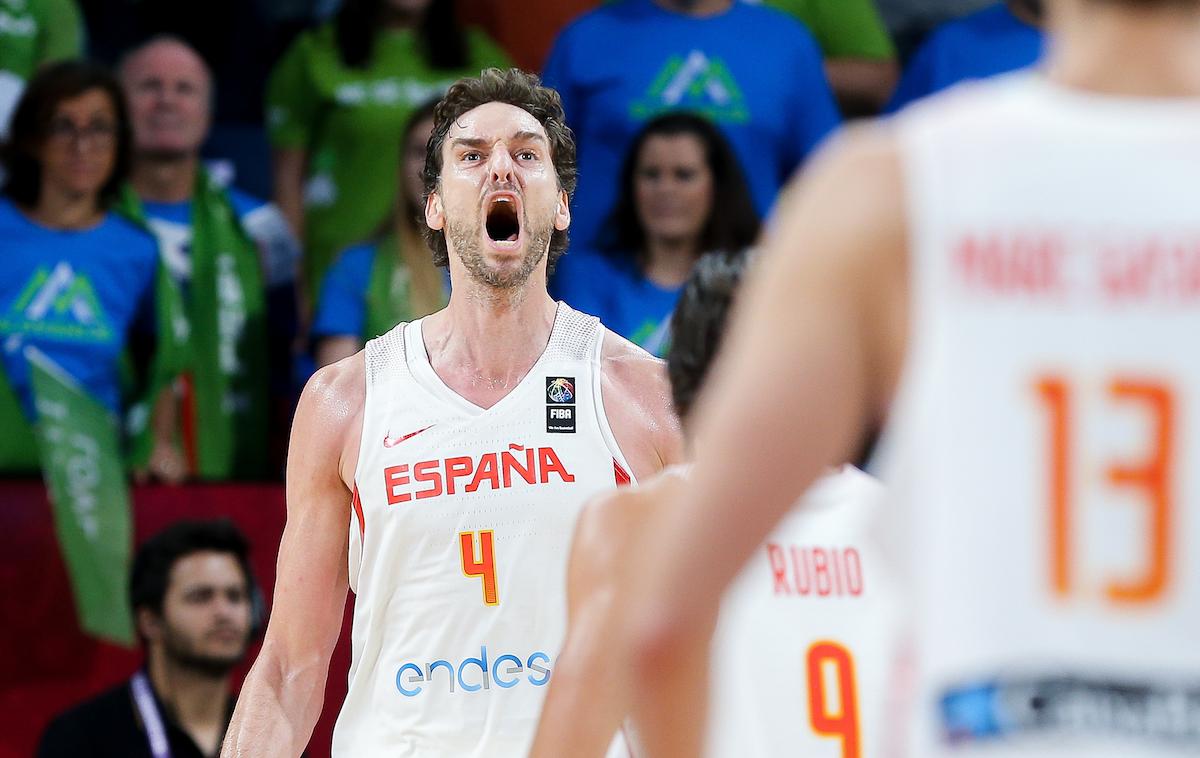 Slovenija Španija Paul Gasol | Foto Vid Ponikvar