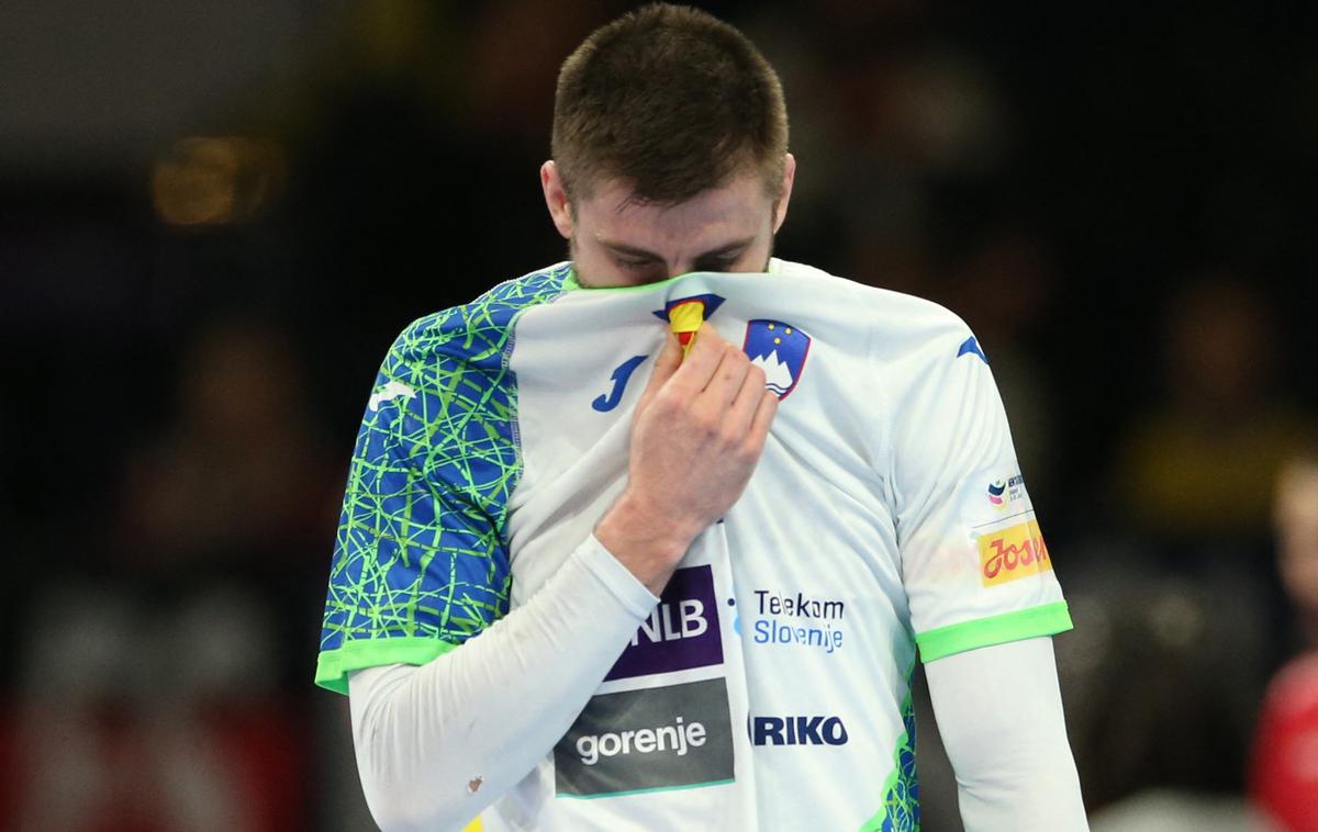 EHF Euro 2024: Slovenija - Portugalska slovenska rokometna reprezentanca Nejc Cehte | Slovenci so klonili proti Portugalski. | Foto Reuters