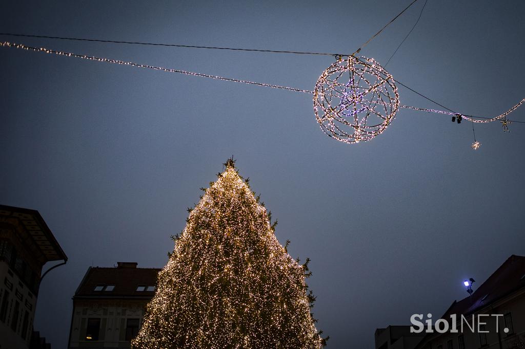 prižig luči, božič, prazniki