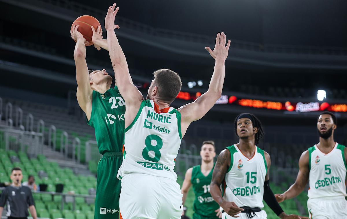 Cedevita Olimpija - Krka | Krka v tej sezoni še ni uspela ugnati Olimpije. | Foto Vid Ponikvar