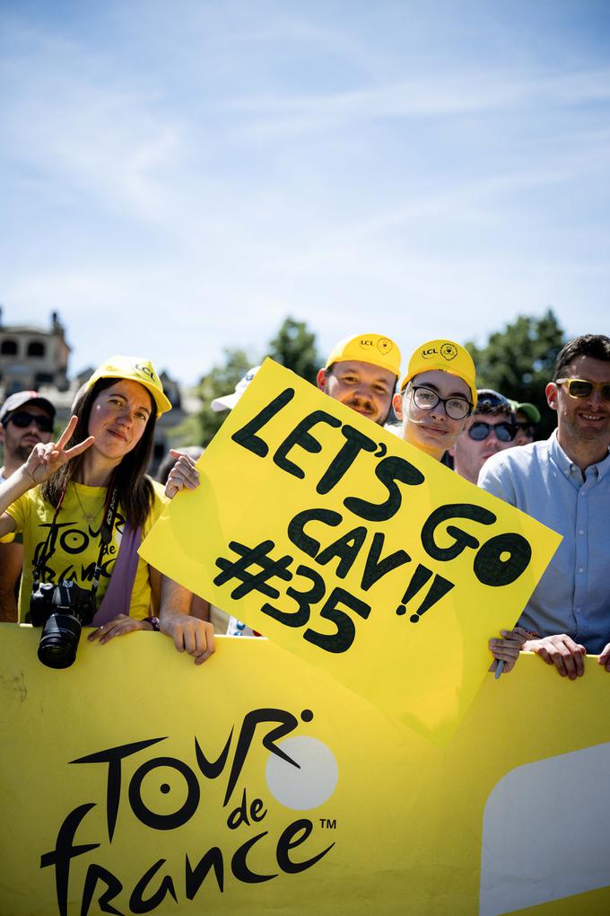 Mark Cavendish navijači TDF 2024 | Foto: A.S.O./Billy Ceusters