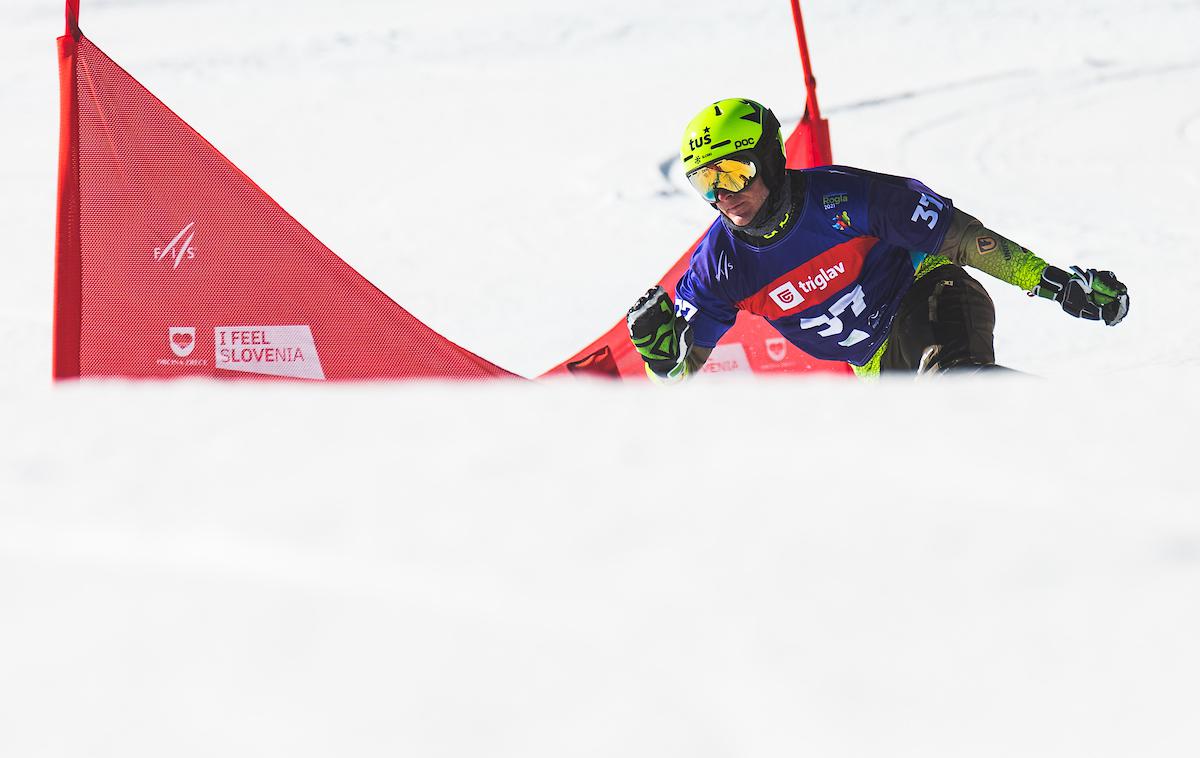 Tim Mastnak | Tim Mastnak je na paralelnem veleslalomu v Cortini d'Ampezzo zasedel četrto mesto. | Foto Grega Valančič/Sportida