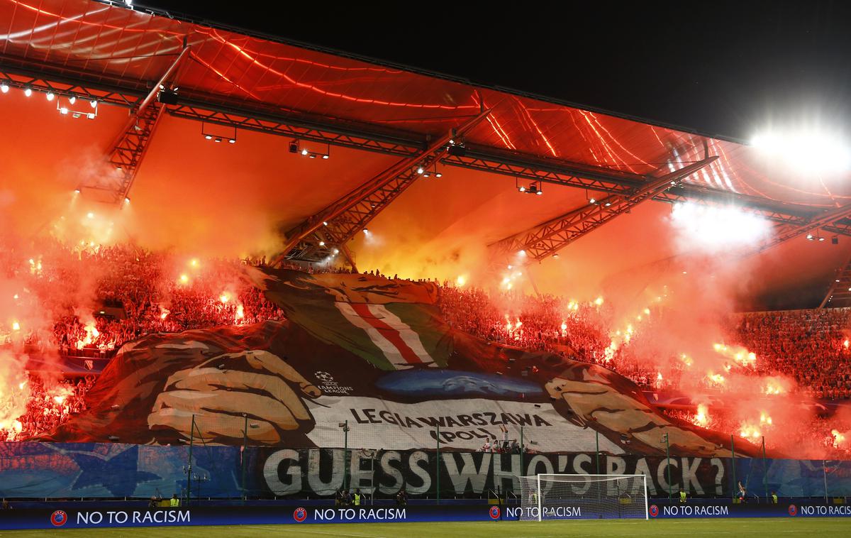 Legia Varšava, navijači | Foto Reuters