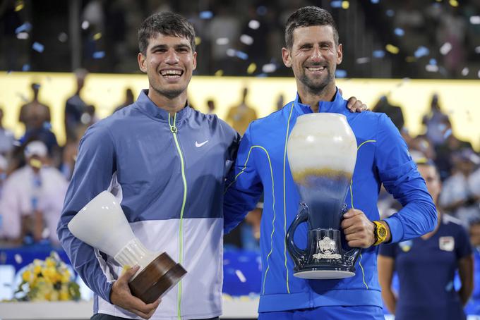 Novak Đoković in Carlos Alcaraz na turnirju v Cincinnatiju. | Foto: Guliverimage