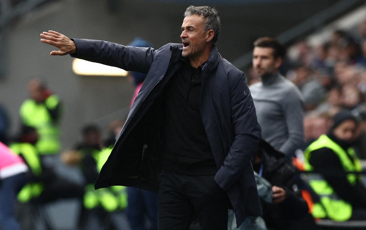 Luis Enrique Luka Elsner | Luis Enrique je bil lahko z rezultatom srečanja bistveno bolj zadovoljen od Luke Elsnerja. | Foto Reuters