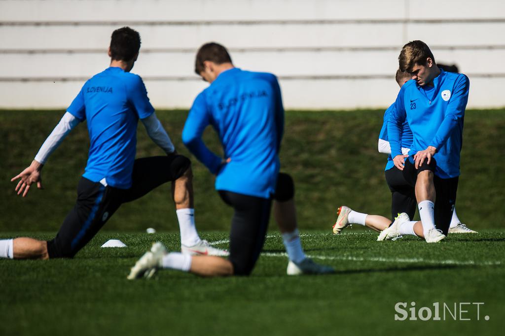 Slovenska nogometna reprezentanca Trening Brdo