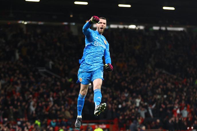 Manchester United David de Gea | David de Gea se veseli gola Freda za zmago Manchestra Uniteda s 3:1. | Foto Reuters