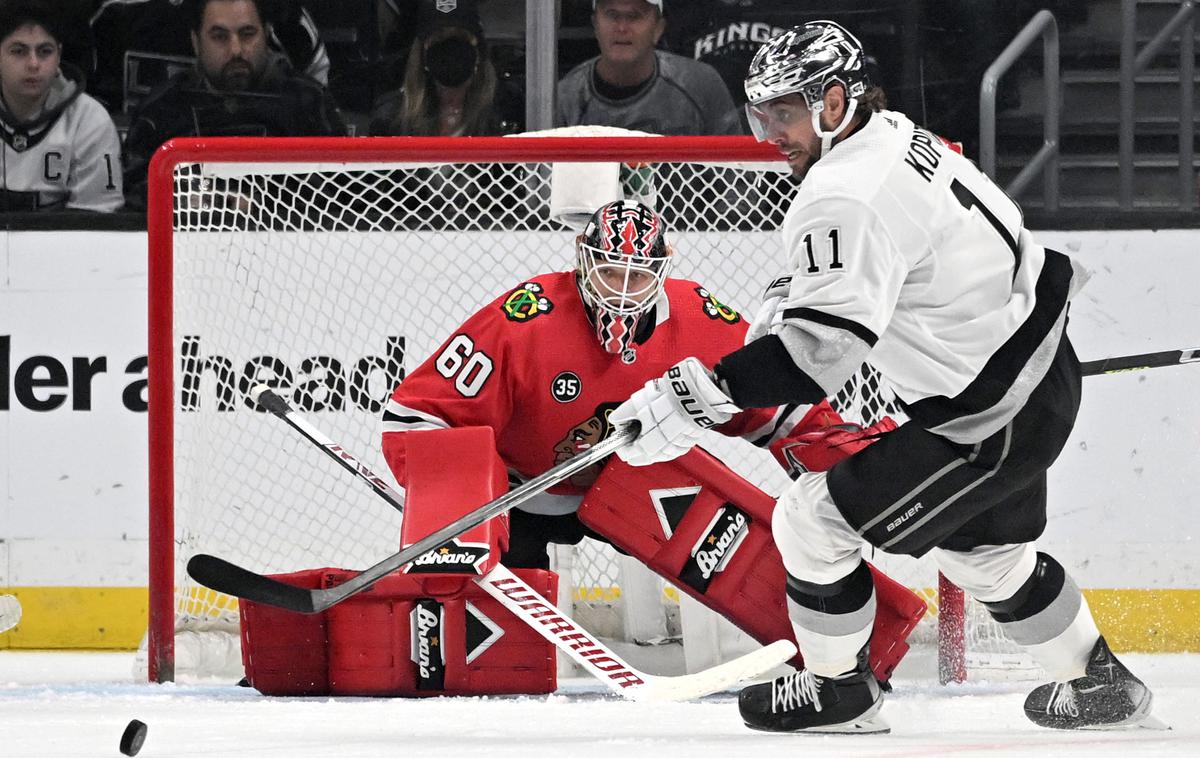 Anže Kopitar | Kralji iz Los Angelesa se po izvajanju kazenskih strelov s 3:4 izgubili proti Chicagu. | Foto Guliverimage