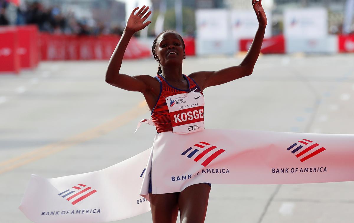 Brigid Kosgei | Brigid Kosgei  je postavila nov svetovni rekord. | Foto Reuters