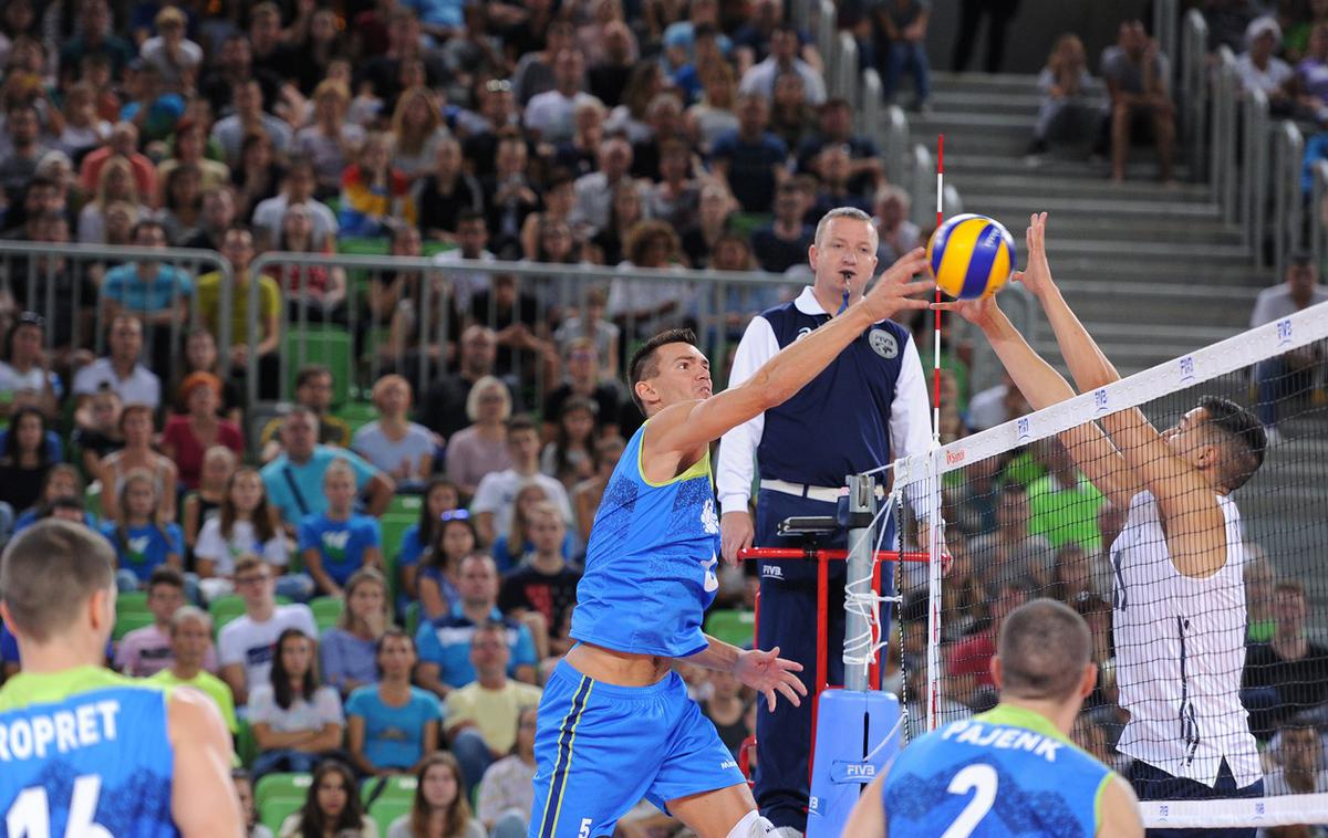 Slovenija odbojka | Slovenija je generalki pred SP izgubila proti ZDA. | Foto Aleš Oblak