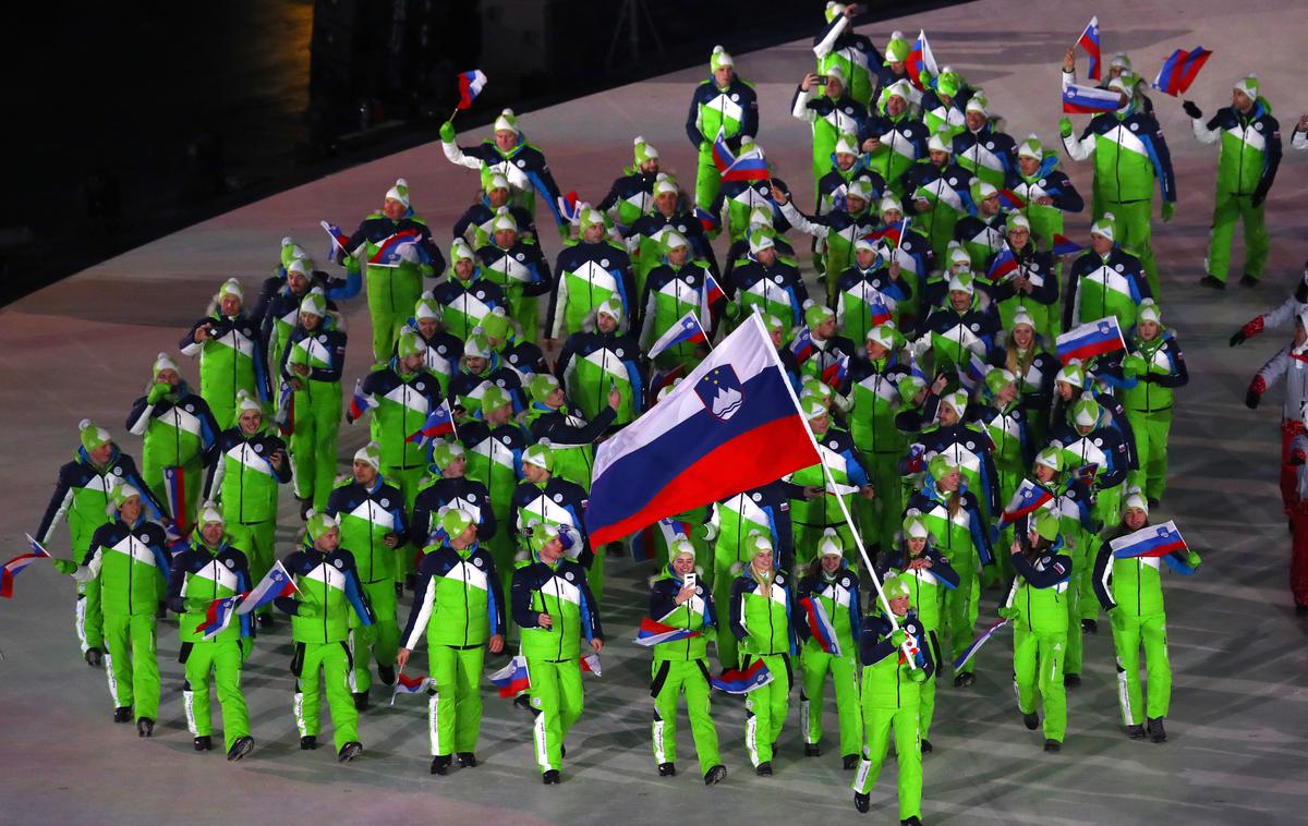 Otvoritvena slovesnost Pjongčang Slovenija Vesna Fabjan Mimohod | Foto Getty Images