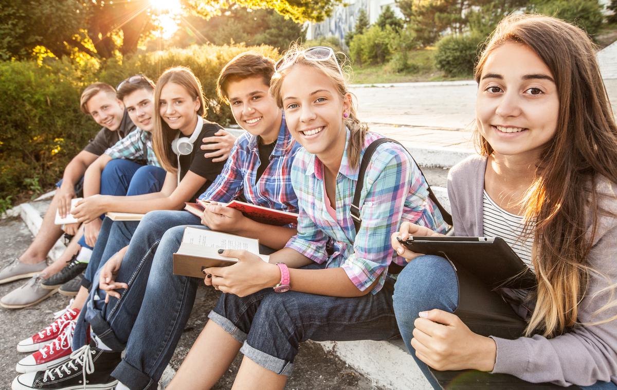 najstniki prijatelji mobilni telefon splet družbena omrežja | Foto Shutterstock