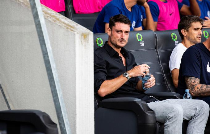 Albert Riera v Stožicah prvič v novi vlogi – vlogi gostujočega trenerja. | Foto: Nik Moder/Sportida