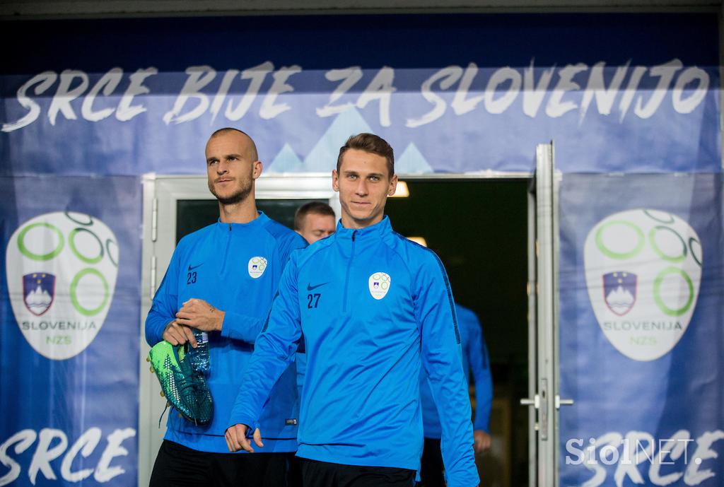 Slovenska nogometna reprezentanca trening Stožice