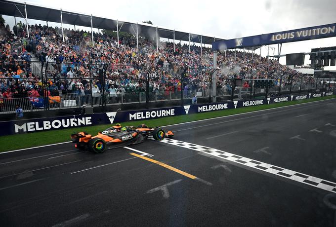 Lando Norris je zmagovalec prve dirke sezone formule 1. | Foto: Reuters