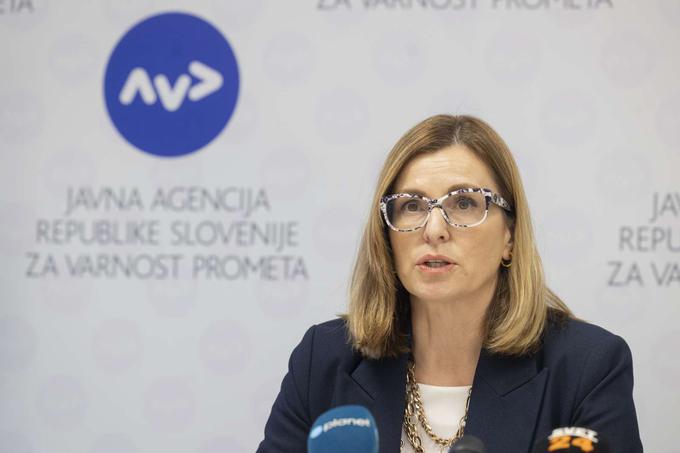 Felserjeva je predstavila rezultate spletne ankete o navadah in motnjah, ki lahko pomembno vplivajo na osredotočenost voznikov v prometu. | Foto: Matic Prevc/STA