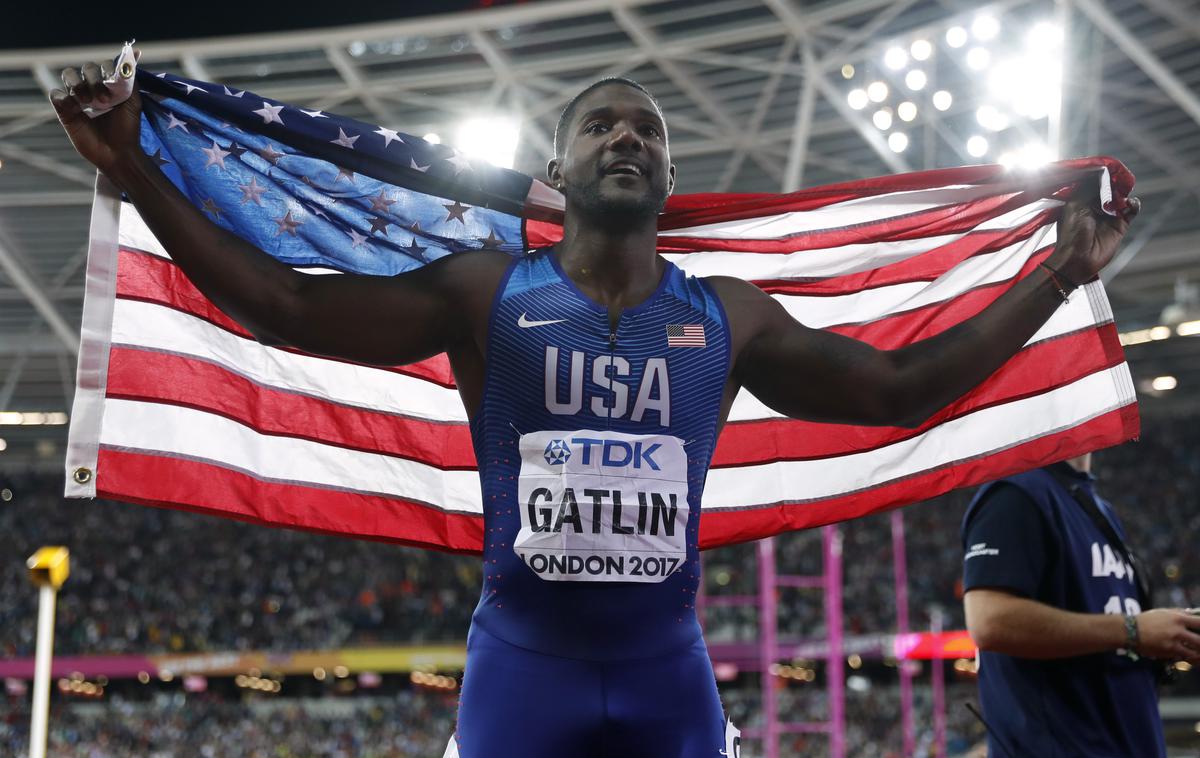 Justin Gatlin 100 m finale | Justin Gatlin je tudi uradno končal bogato atletsko kariero. | Foto Reuters