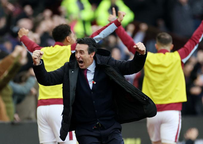 Unai Emery je popeljal Aston Villo do dragocene zmage nad Manchester Unitedom. | Foto: Reuters