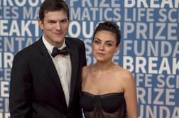 Mila Kunis in Ashton Kutcher otroka umivata le, ko na njima vidita umazanijo