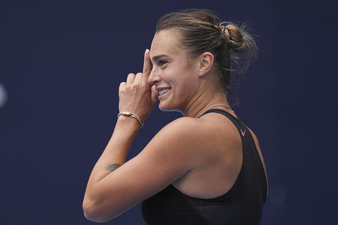 Arina Sabalenka | Prva nosilka turnirja v Pekingu Arina Sabalenka je v boju za osmino finala zanesljivo premagala ameriško tekmico. | Foto Guliverimage