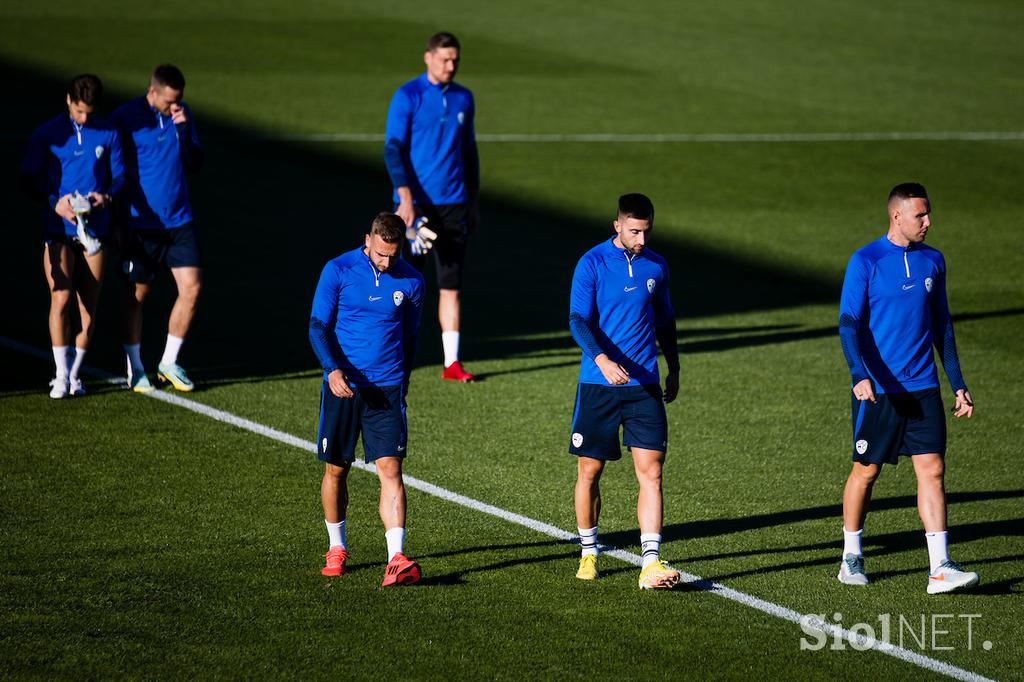 Slovenska nogometna reprezentanca trening