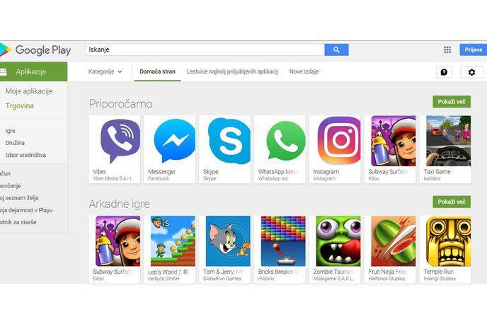 Google Play | Huawei (vsaj za zdaj) še vedno ostaja brez možnosti uporabe Googlove programske tržnice Play Store na svojih novih pametnih telefonih. Kako bo to nadomestil, da ob tem ostanejo (predvsem evropski) uporabniki zadovoljni? | Foto Google Play