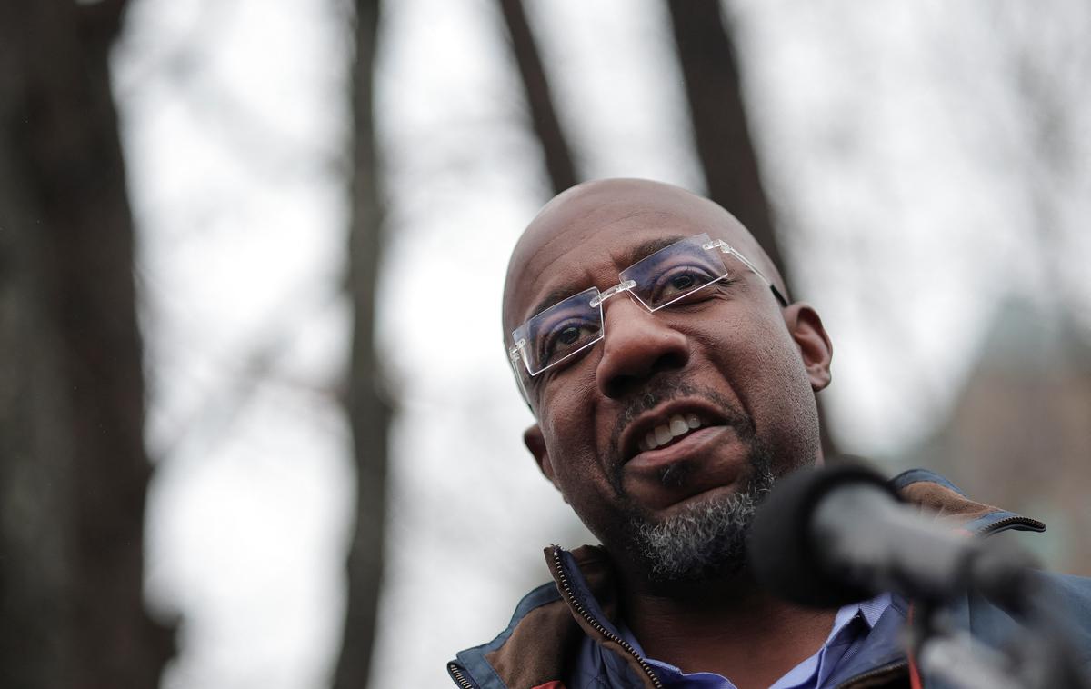 demokrat Raphael Warnock, Georgia, volitve zveznega senatorja | Pridigar iz Atlante je izjemno tesno zmagal na štirih izvedbah volitev za isti položaj v dveh letih. | Foto Reuters