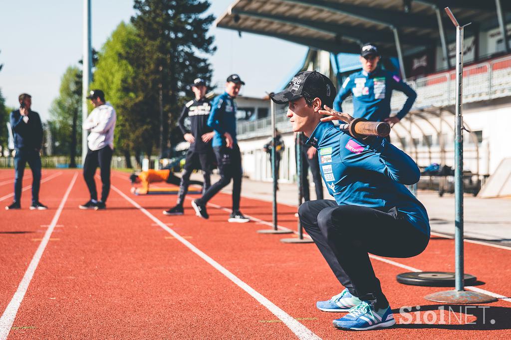 Skakalci trening Kranj priprave