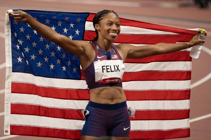 Tokio 2020 - Allyson Felix in ameriška štafeta | Ameriška štafeta se je morala tokrat zadovoljiti s tretjim mestom.  | Foto Guliverimage