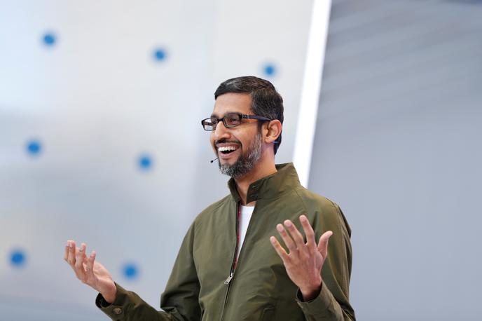 Sundar Pichai | Prvi mož Googla Sundar Pichai je objavil, da bo zaposlenim v Googlu omogočil delo od doma do konca leta. | Foto Reuters